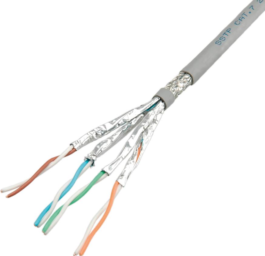 Roline - Bulkkabel - 300 m - SFTP, PiMF - CAT 6a - robust - Grau