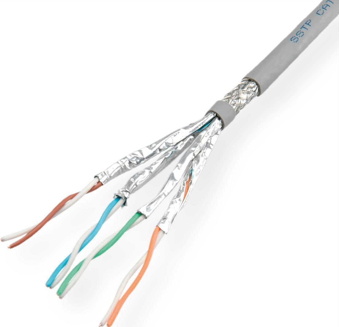 VALUE - Bulkkabel - 300 m - SFTP, PiMF - CAT 6e - robust - Grau