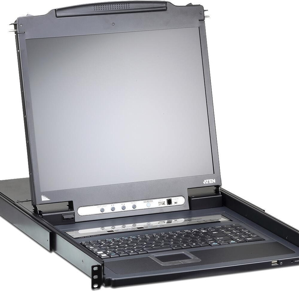 ATEN Slideaway CL5708IM - KVM-Konsole mit KVM-Switch - 8 Anschlüsse - PS/2, USB - 43,2 cm (17") - Rack - einbaufähig - 1280 x 1024 - 250 cd/m² - 1000:1 - 5 ms - 1U (CL5708iM D)