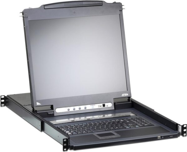 ATEN Slideaway CL5708IM - KVM-Konsole mit KVM-Switch - 8 Anschlüsse - PS/2, USB - 43,2 cm (17") - Rack - einbaufähig - 1280 x 1024 - 250 cd/m² - 1000:1 - 5 ms - 1U (CL5708iM D)