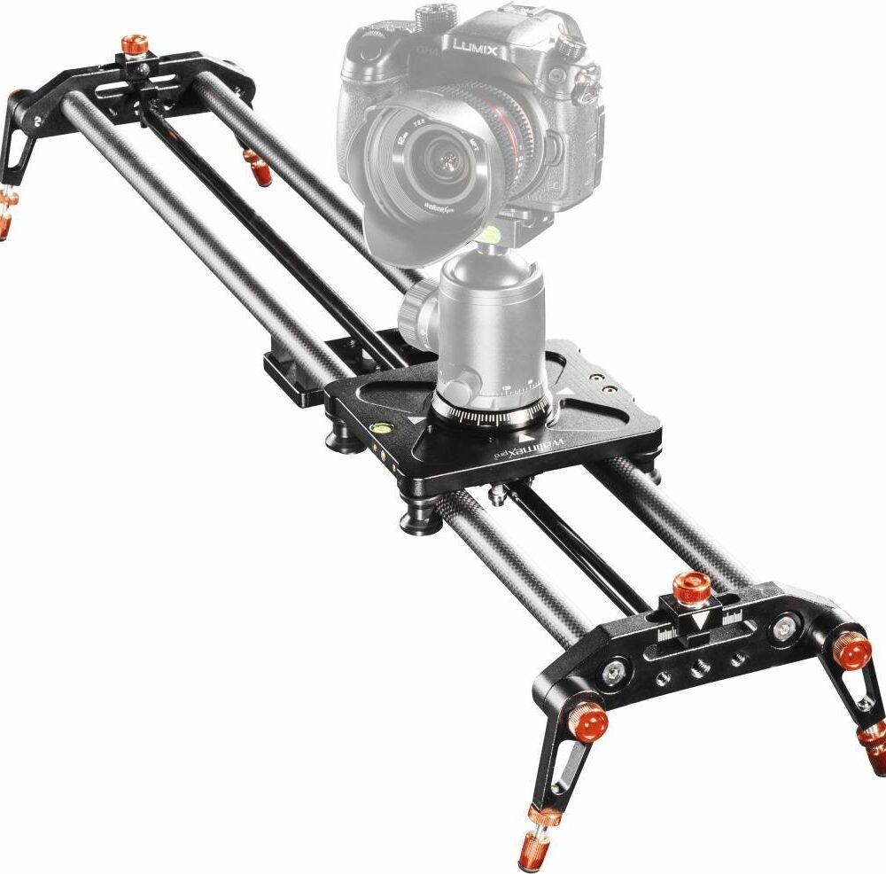 Walimex pro Carbon Follow Focus Parallax Slider 12 schwarz/orange 21640 (1021640)