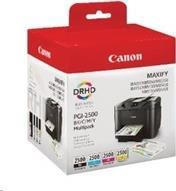 Canon PGI-2500 BK/C/M/Y Multipack - 4er-Pack - Schwarz, Gelb, Cyan, Magenta - Original - Tintenbehälter - für MAXIFY iB4050, iB4150, MB5050, MB5150, MB5155, MB5350, MB5450, MB5455