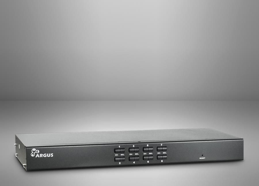 Inter-Tech KVM AS-9108DU Rack-Einbau Schwarz Tastatur/Video/Maus (KVM)-Switch (88887233)