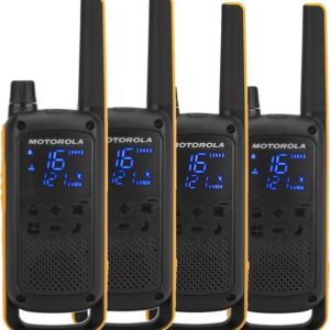 Motorola Talkabout T82 Extreme Quad Pack Funksprechgerät 16 Kanäle Schwarz, Orange