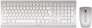 CHERRY DW 8000 - Tastatur-und-Maus-Set - kabellos - 2,4 GHz - Frankreich - weiß, Silber (JD-0310FR)
