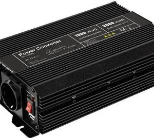 Goobay SPW IT Wechselrichter 1500 W 12 V/DC - 230 V/AC, 5 V/DC (58884)