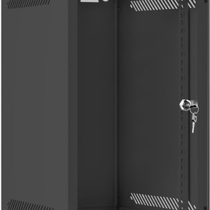 Lanberg Rack Wandschrank 25,40cm (10") 9U/280X310 Glastür schwarz (WF10-2309-10B)