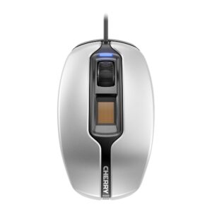 CHERRY MC4900 - Maus - rechts- und linkshändig - optisch - 3 Tasten - kabelgebunden - USB - Silver/Black