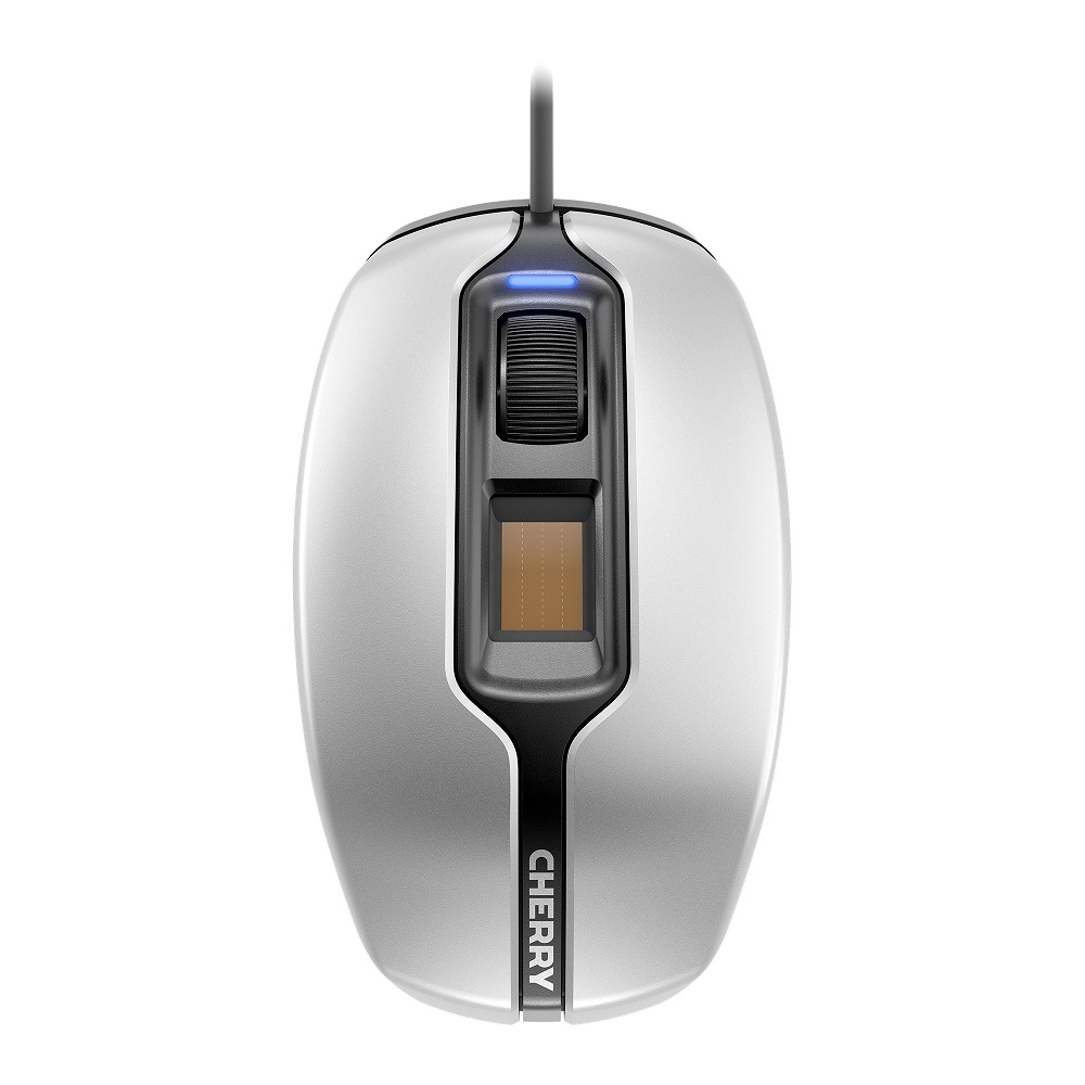 CHERRY MC4900 - Maus - rechts- und linkshändig - optisch - 3 Tasten - kabelgebunden - USB - Silver/Black