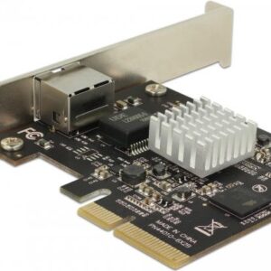 DeLock PCI Express Card > 1 x 10 Gigabit LAN NBASE-T RJ45 - Netzwerkadapter - PCIe 2,0 x4 Low Profile - 10Gb Ethernet (89654)