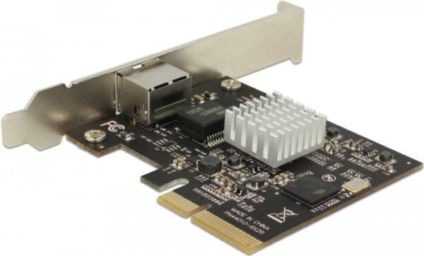 DeLock PCI Express Card > 1 x 10 Gigabit LAN NBASE-T RJ45 - Netzwerkadapter - PCIe 2,0 x4 Low Profile - 10Gb Ethernet (89654)