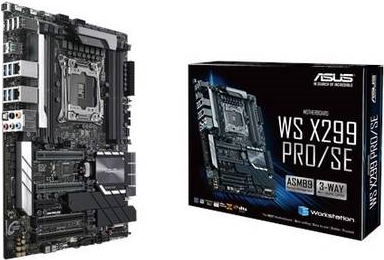 ASUS WS X299 PRO/SE - Motherboard - ATX - LGA2066 Socket - X299 Chipsatz - USB 3,1 Gen 1, USB-C Gen2, USB 3,1 Gen 2 - 2 x Gigabit LAN - HD Audio (8-Kanal) (90SW00A0-M0EAY0)