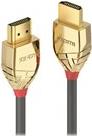 Lindy Gold Line Standart with Ethernet - HDMI mit Ethernetkabel - HDMI (M) bis HDMI (M) - 10,0m - Dreifachisolierung - Grau - 4K Unterstützung (37866)