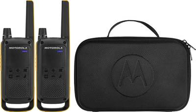 Motorola Talkabout T82 Extreme - Twin Pack - tragbar - Zwei-Wege Funkgerät - PMR - 446 MHz - 16 Kanäle - Schwarz, Gelb (Packung mit 2) (188069)