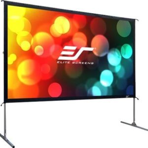 Elite Screens Yard Master 2 Series OMS100H2 - Projektionsschirm mit Beinen - 254 cm (100" ) - 16:9 - CineWhite - Silber (OMS100H2)