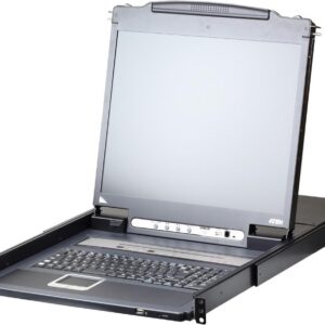 ATEN Slideaway CL5708IM - KVM-Konsole mit KVM-Switch - 8 Anschlüsse - PS/2, USB - Französisch - 43,2 cm (17") - Rack - einbaufähig - 1280 x 1024 @ 75 Hz - 250 cd/m² - 1000:1 - 5 ms - 1U (CL5708iM F)