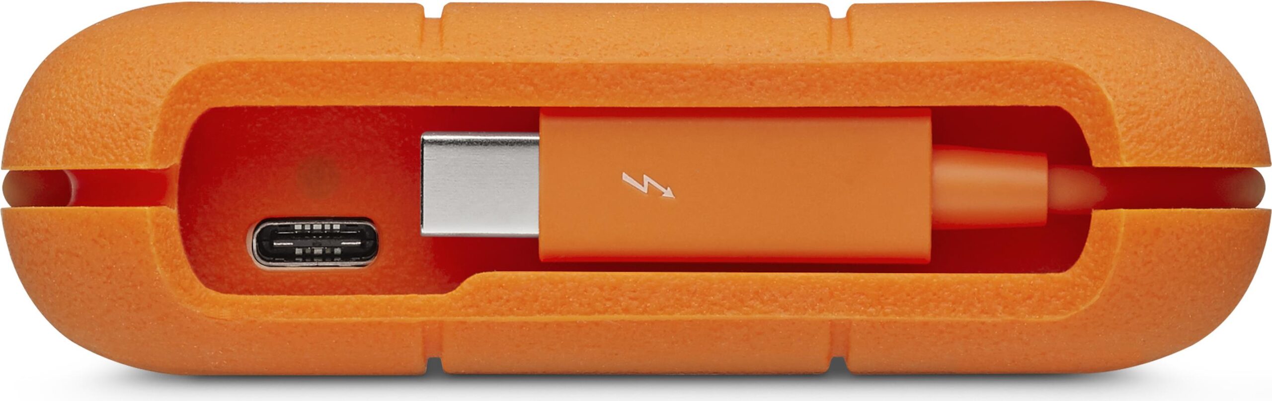 LaCie Rugged Secure STFR2000403 - Festplatte - verschlüsselt - 2 TB - extern (tragbar) - USB 3.1 Gen 1 / Thunderbolt 3 (USB-C Steckverbinder) - 256-Bit-AES - mit 2-jähriger Wartungsvertrag für Datenwiederherstellung