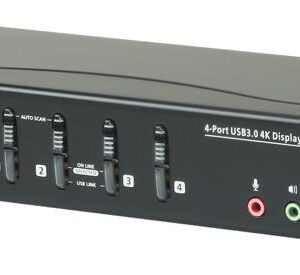 ATEN CS1924M KVMP Switch - KVM-/Audio-/USB-Switch - 4 x KVM/Audio/USB - 1 lokaler Benutzer - Desktop