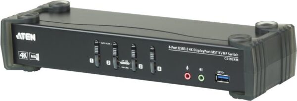 ATEN CS1924M KVMP Switch - KVM-/Audio-/USB-Switch - 4 x KVM/Audio/USB - 1 lokaler Benutzer - Desktop