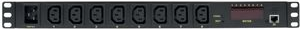 Logilink IP PDU Control Unit - Stromverteilungseinheit (Rack - einbaufähig) - Wechselstrom 110-240 V - Ethernet - Eingabe, Eingang IEC 60320 C20 - Ausgangsanschlüsse: 8 (8x IEC 60320 C13) - 1U - Schwarz (PDU8P01)
