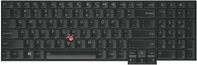 Lite-On - Ersatztastatur Notebook - mit Trackpoint - AZERTY - Französisch - FRU, CRU - Tier 2 - für ThinkPad L570 20J8, 20J9, 20JQ, 20JR