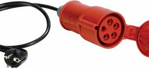 32 A CEE-Kupplung auf Schutzkontaktstecker Passend für Details VDE 0701/0702 (044123)
