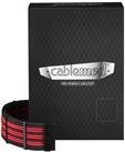 CableMod PRO Series ModMesh C-Series AXi, HXi & RM Cable Kit - Stromkabelkit - geformt - Schwarz / Rot (CM-PCSI-FKIT-NKKR-R)