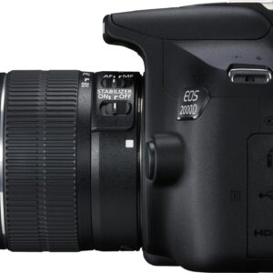 Canon EOS 2000D - Digitalkamera - SLR - 24,1 MPix - APS-C - 1080p / 30 BpS - 3x optischer Zoom EF-S 18-55-mm-IS-II-Objektiv - Wi-Fi, NFC (2728C003)