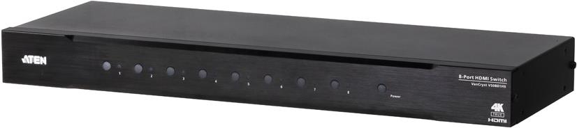ATEN VS0801HB 8-Port True 4K HDMI Switch - Video/Audio-Schalter - 8 x HDMI - an Rack montierbar