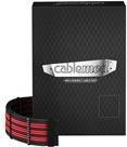 CableMod PRO Series ModMesh C-Series RMi & RMx Cable Kit - Stromkabelkit - geformt - Schwarz / Rot (CM-PCSR-FKIT-NKKR-R)
