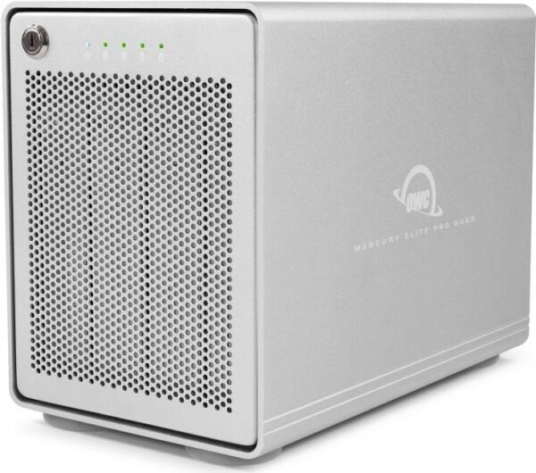 OWC Mercury Elite Pro Quad - 2.5/3.5"  - Serial ATA III - 0 - 1 - 1+0 - 4 - 5 - JBOD - 3.1 (3.1 Gen 2) - USB Typ-C - HDD-Gehäuse (OWCMEQCTSRT00)