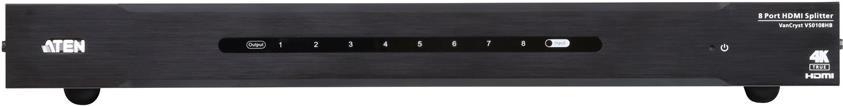 ATEN VanCryst VS0108HB - Video-/Audio-Splitter - 8 x HDMI - Desktop, an Rack montierbar