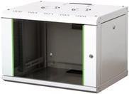 DIGITUS Professional DN-19 20U-6/6-SW - Schrank - Netzwerkschrank - geeignet für Wandmontage - Schwarz, RAL 9005 - 20U - 48.3 cm (19")