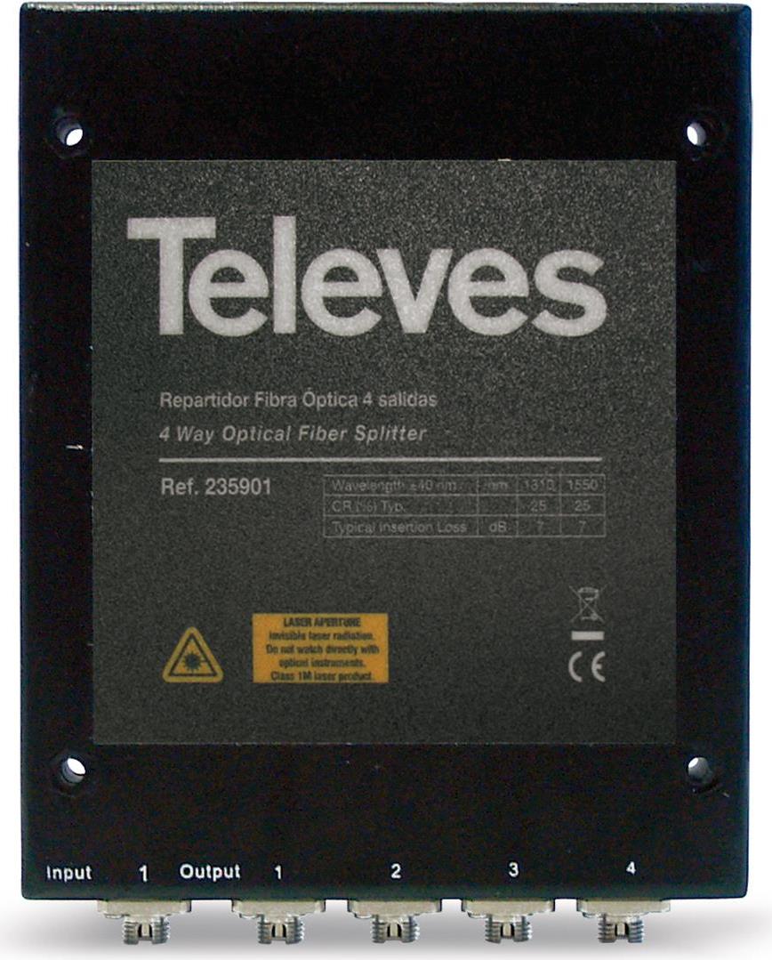 TELEVES OVT4N Optischer Verteiler 4 - Ausgänge (235901)