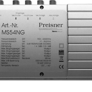 Televes MS54NG Kabel-Splitter-/Verbinder Grau Kabelspalter oder -kombinator (MS54NG)