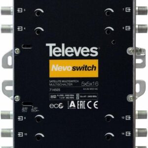 Televes 714505 Satblock-Verteilung 5 Eingänge 16 Ausgänge (714505)