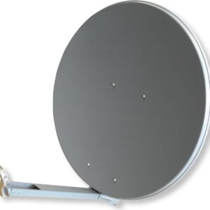Televes S760CL-G. Input frequenz-range: 10,75 - 12,75 GHz, Rauschmaß: 26 dB, Antenne Zunahmeniveau (max): 38,2 dBi. Breite: 750 mm, Höhe: 800 mm, Gewicht: 7,05 kg. Produktfarbe: Graphit. Verpackungsabmessungen (BxTxH): 790 x 930 x 170 mm, Paketgewicht: 8,25 kg (S760CL-G)