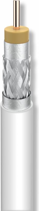 Koaxkabel SK100plus-T 1.0/4.6mm Alu 500m Tr - Koaxkabel - Koaxial (SK100plus-T)