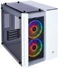 CORSAIR Crystal Series 280X RGB - Tower - micro ATX - Seitenteil mit Fenster (gehärtetes Glas) - keine Spannungsversorgung (ATX) - weiß - USB/Audio (CC-9011137-WW)