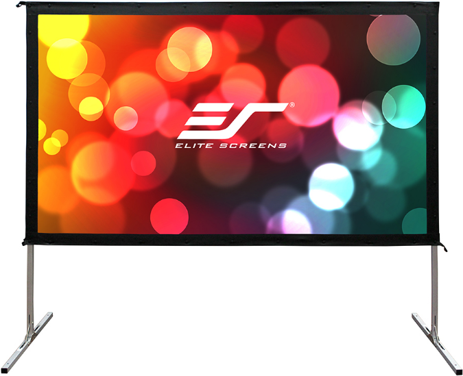 Elite Screens Yard Master 2 Series OMS135H2-DUAL - Projektionsschirm mit Beinen - 343 cm (135") - 16:9 - Wraith Veil