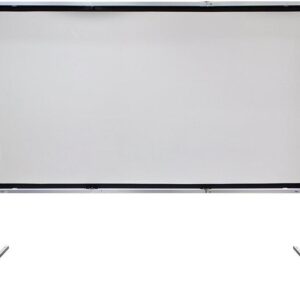Elite Screens Yard Master 2 Series OMS180H2-DUAL - Projektionsschirm mit Beinen - 457 cm (180") - 16:9 - Wraith Veil Dual - Black Trim, silber Rahmen