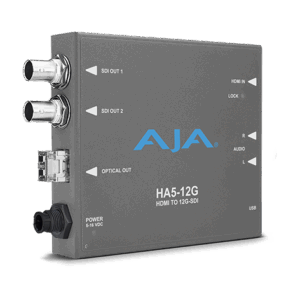 AJA HA5-12G-T Videosignal-Konverter Aktiver Videokonverter 4096 x 2160 - - (HA5-12G-T)