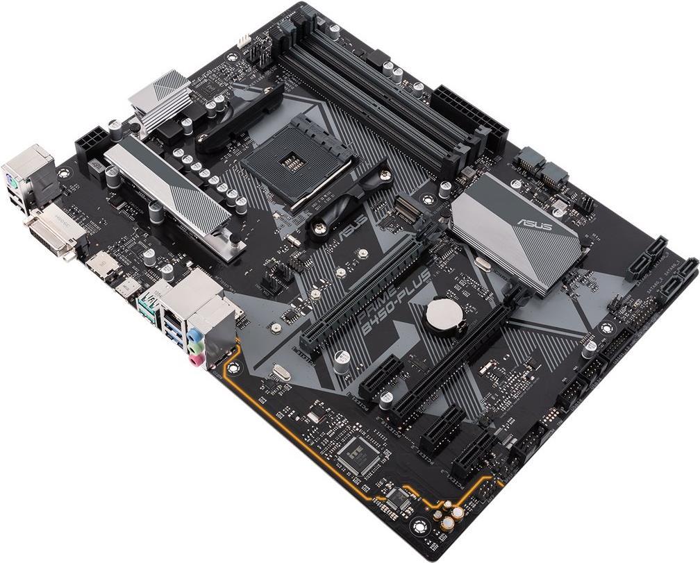 ASUS PRIME B450-PLUS - Motherboard - ATX - Socket AM4 - AMD B450 Chipsatz - USB 3,1 Gen 1, USB 3,1 Gen 2, USB-C Gen1 - Gigabit LAN - Onboard-Grafik (CPU erforderlich) - HD Audio (8-Kanal) (90MB0YN0-M0EAY0)
