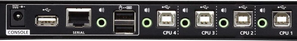ATEN CS724KM USB Boundless KM Switch - Schalter Tastatur/Maus/USB/Audio - 4 x Tastatur/Maus/USB/Audio - 1 lokaler Benutzer - Desktop