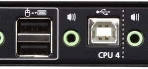 ATEN CS724KM USB Boundless KM Switch - Schalter Tastatur/Maus/USB/Audio - 4 x Tastatur/Maus/USB/Audio - 1 lokaler Benutzer - Desktop