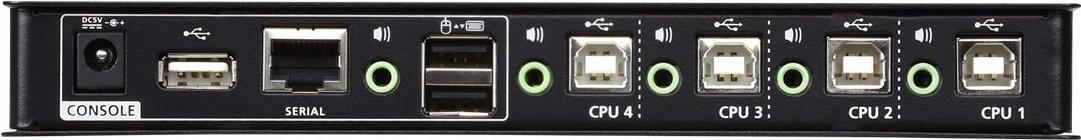 ATEN CS724KM USB Boundless KM Switch - Schalter Tastatur/Maus/USB/Audio - 4 x Tastatur/Maus/USB/Audio - 1 lokaler Benutzer - Desktop