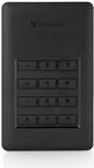 Verbatim Store n Go Secure Portable HDD with Keypad Access - Festplatte - verschlüsselt - 2 TB - extern (tragbar) - USB 3,1 Gen 1 (USB-C Steckverbinder) - 256-Bit-AES (53403)