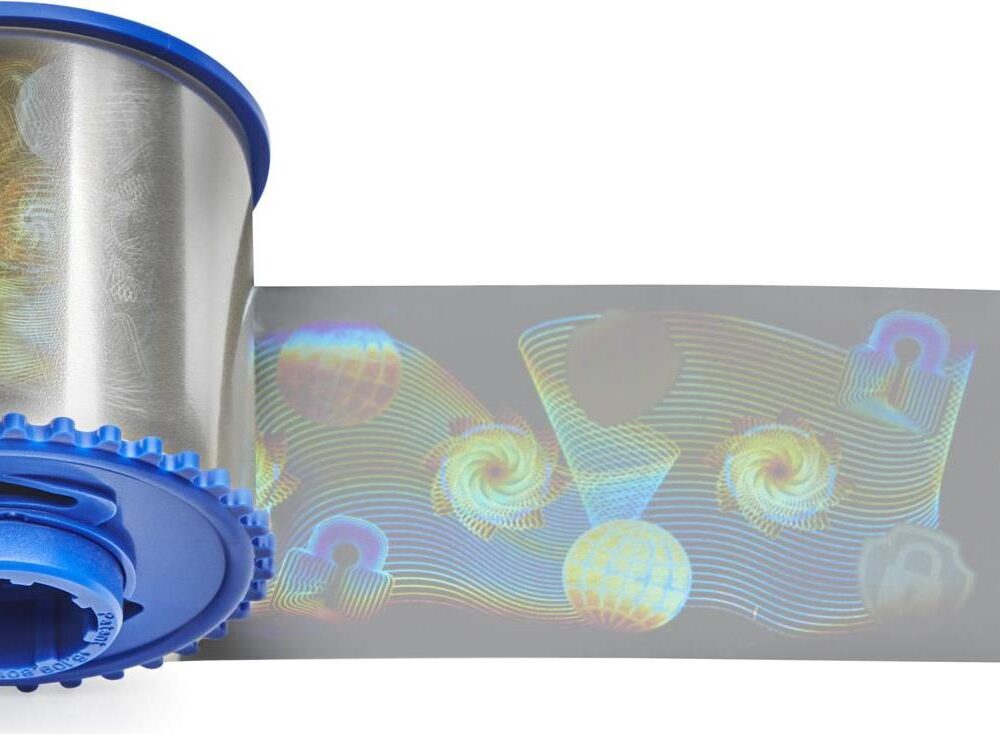 Zebra i Series Top Safe Globe Design - 1 mil - holografische Folie - 625 Karte(n) (1 Rolle(n) x 625) Holographischer Film - für ZXP Series 8 (800082-076)