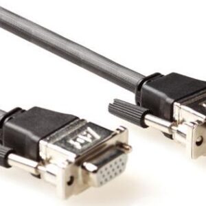 ACT 30 metre High Performance VGA extension cable male-female with metal hoods. Length: 30 m Vga metal hood hd15m/f 30.00m (AK9037)