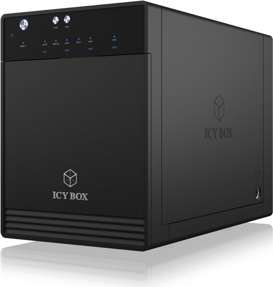 ICY BOX IB-3740-C31 - HDD / SSD-Gehäuse - 2.5/3.5" - SATA - Serial ATA II - Serial ATA III - 10 Gbit/s - USB Anschluss - Schwarz (IB-3740-C31)